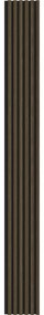 Mexen Lam-F, akustické stenové lamely 275 × 30 cm, plstený podklad 8 mm, technická dyha, eben kráľovský, S105-275307-3015-020