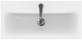 Cersanit S801-225-DSM - Závesná kúpeľňová skrinka s umývadlom MODUO SLIM biela