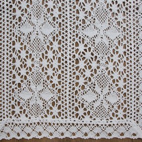 EUROFIRANY AŽÚROVÝ BEHÚŇ NA STÔL MARY 40X140 CM BIELY