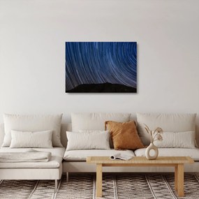 Sklenený obraz nočných hviezd a oblohy (70x50 cm)