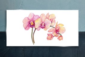 Skleneny obraz Maľovanie kvetín vetvy