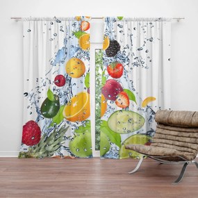 Sablio Záves Ovocie: 2 ks 140x250 cm