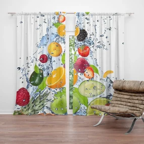 Sablio Záves Ovocie: 2 ks 140x250 cm