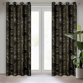 ZÁVES NA KRÚŽKOCH KIARA 140X250 CM VZOROVANÁ