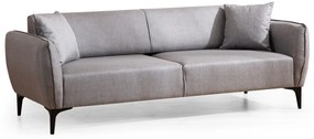 Třímístná rozkládací pohovka Belissimo 220 cm šedá