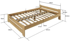 Posteľ jelša Euro 120x200