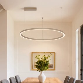 Brilagi - LED stmievateľný luster na lanku PORTOFINO LED/60W/230V priemer 80 cm béžový + diaľkové ovládanie