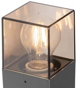 Vonkajšia nástenná lampa tmavosivá s pohybovým senzorom IP44 - Dánsko