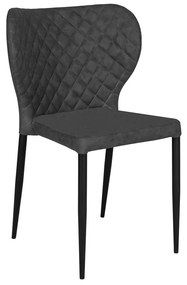 Dizajnová jedálenská stolička Landers tmavosivá