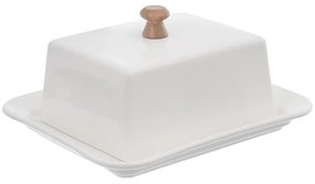 Biela porcelánová nádobka na maslo Orion Whiteline