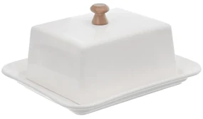 Biela porcelánová nádobka na maslo Orion Whiteline