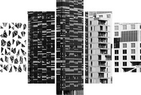 Obraz čiernobiele architektúry (150x105 cm)