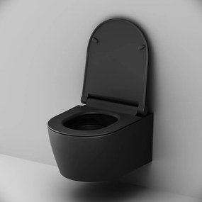 Závesné WC AM.PM X-Joy CXB1700MBSC bezokrajové, so sedadlom Microlift, čierne