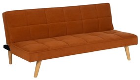 Ženilková rozkladacia pohovka v tehlovej farbe 175 cm – Ixia