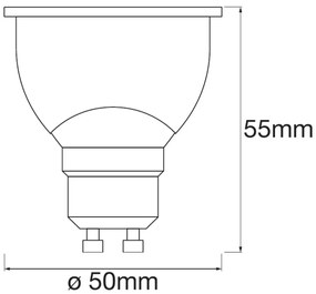 GU10 5W 350lm CCT LEDVANCE SMART+ WiFi RGB stmievateľná LED žiarovka