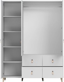 Šatníková skriňa FALCO 150 - biela