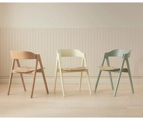 Jedálenská stolička z bukového dreva s ratanovým sedákom Findahl by Hammel Mette