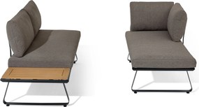 Obývací sedací kútik s moderným lyžinovým podstavcom