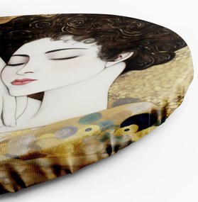 Gario Okrúhly obraz na plátne Ženská tvár - Gustav Klimt, reprodukcia Rozmery: 40 x 40 cm