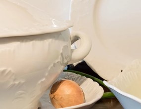 Ćmielóv obedová súprava  Rokoko biela 24-dielná