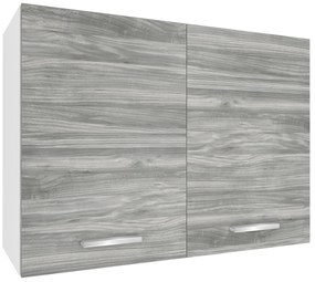 Kuchynská skrinka Belini horná 80 cm šedý antracit Glamour Wood  TOR SG80/1/WT/GW1/0/U