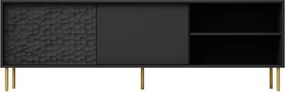 TV stolík Balle (čierna + zlatá). Vlastná spoľahlivá doprava až k Vám domov. 1049350