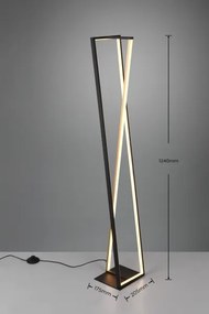 Trio - stmievateľná LED stojacia lampa EDGE LED/26W/230V 2300/3000/4000K čierna