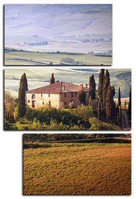 Obraz na plátne - Talianská venkovská krajina - obdĺžnik 7156C (90x60 cm)