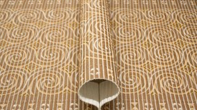 Kúpeľňová penová rohož Softy-tex 830 hnedá / béžová / krémová