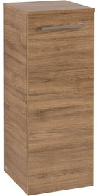 VILLEROY &amp; BOCH Avento závesná bočná skrinka nízka, 1 dvierka, pánty vľavo, 350 x 373 x 890 mm, Oak Kansas, A89500RH