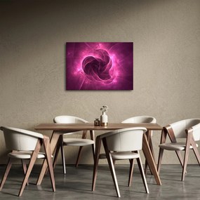 Obraz modernej ružovej abstrakcie (70x50 cm)
