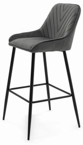 JAKS Barová stolička Vasto tmavo šedá