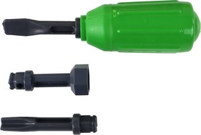 LEAN Toys Vozidlo s výklopnou korbou a žeriavom na skrutkovanie a odskrutkovanie – DIY