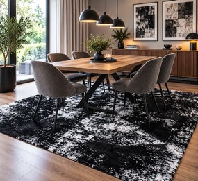 Koberec Boho Boho 691 BLACK/CREAM rozmery koberec: 80x150 cm