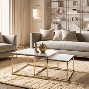 PROXIMA.store - Set konferenčných stolíkov TENOR FARBA: čierna