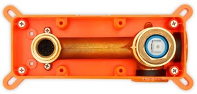 Rea Clif, umývadlová podomietková batéria, brúsená oceľ, REA-B5840