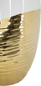 Váza Lux 35 cm zlatá/biela