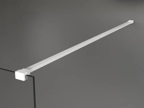 Mexen Kioto, Walk-In sprchová zástena 90 x 200 cm, 8mm číre sklo, biely profil, 800-090-101-20-00