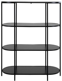 Čierna knižnica 36x111 cm Vita - House Nordic