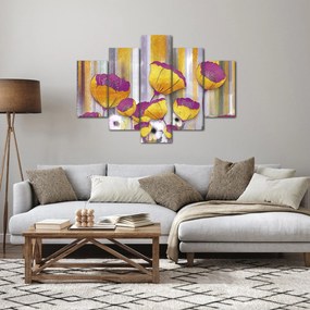 Obraz - Ilustrácie kvetov (150x105 cm)