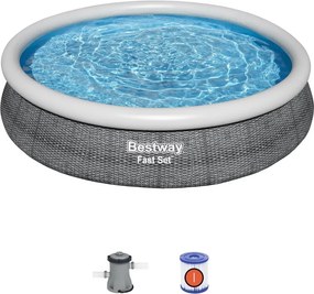 Bestway Samostavací bazén 366x76cm súprava s filtrom