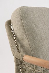 Svetlohnedá záhradná pohovka z masívu akácie Eulero – Bizzotto