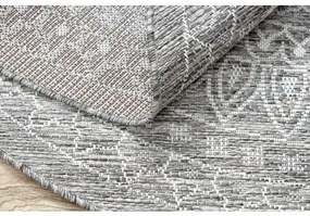 Koberec SISAL LOFT 21207 Ružica BOHO slonová kosť/strieborná/taupe Veľkosť: kruh 120 cm