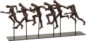 Čierno bronzové dekoratívne súsošia bežiacich atlétov - 45 * 11,5 * 19 cm