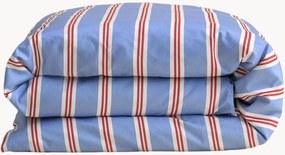 Obliečka na paplón z bavlneného saténu Sky Blue Stripes