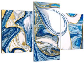 Obraz - Vlny z mramoru (90x60 cm)