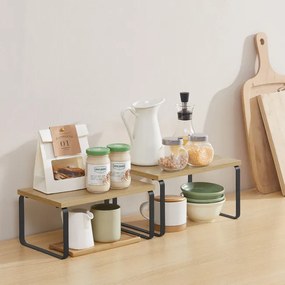 Set stohovateľných poličiek KCS02B88 dub artisan (2 ks)