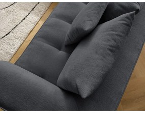 Tmavosivá ženilková rohová pohovka (pravý roh/do L) Whesley – Bobochic Paris