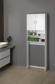Aqualine Aqualine, SIMPLEX ECO skrinka za práčku 63x25x190cm, biela, SIME715