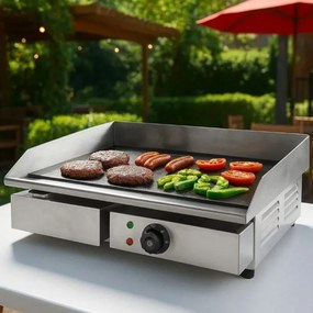 Profesionálna stolná elektrická grilovacia doska, 3000 W